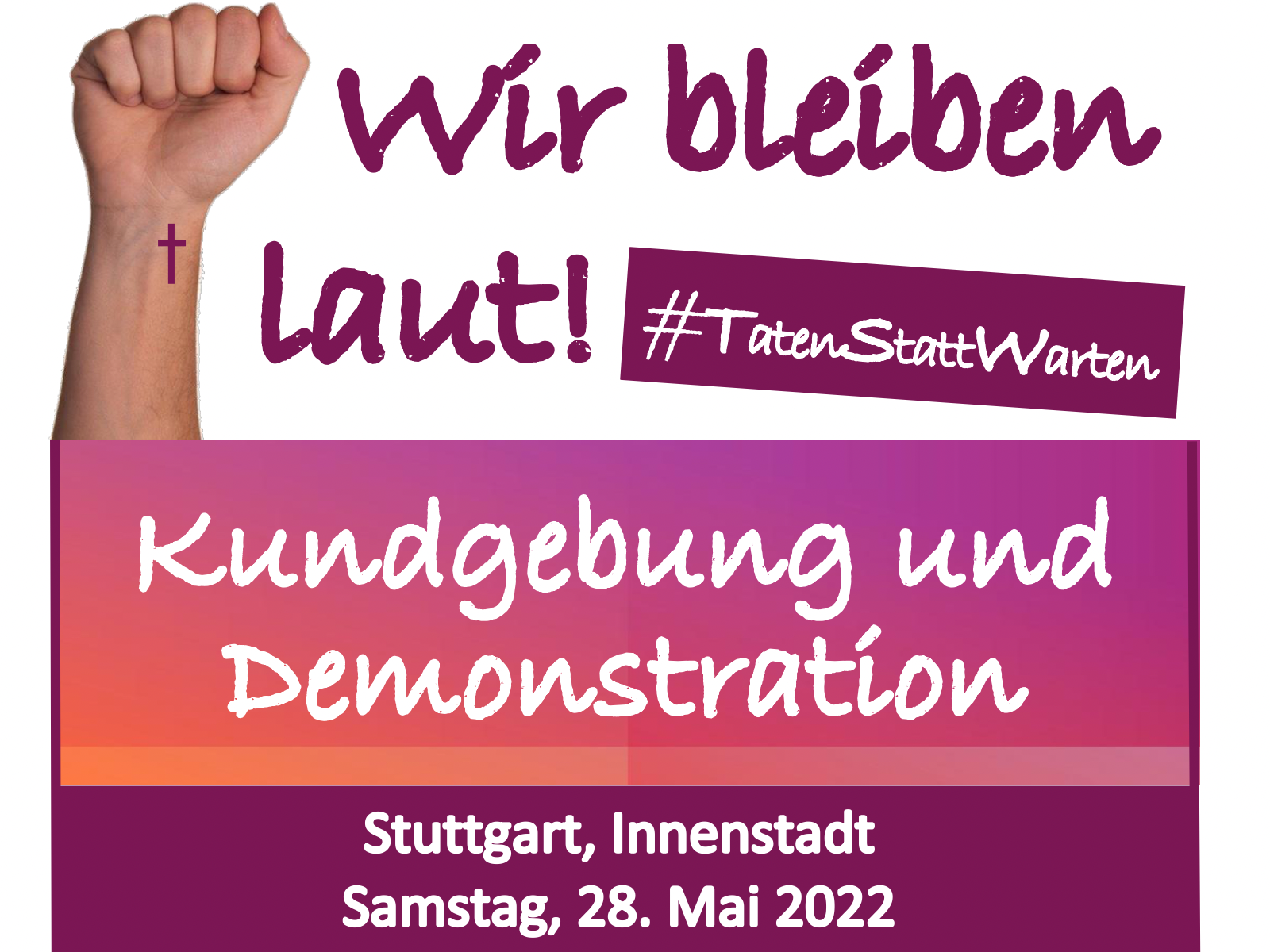 Katholikentag in Stuttgart 2022  - Kundgebung und Demonstration